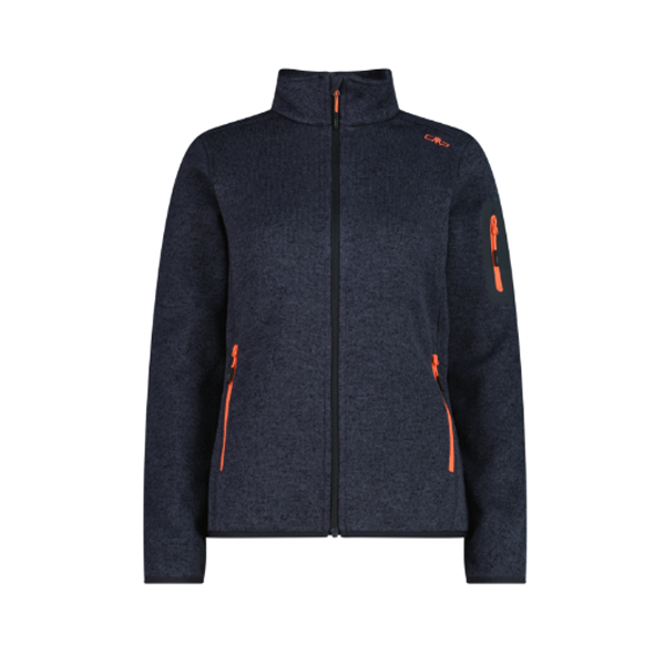 W KNITTED MELANGE FLEECE JACKET - CAMPAGNOLO
