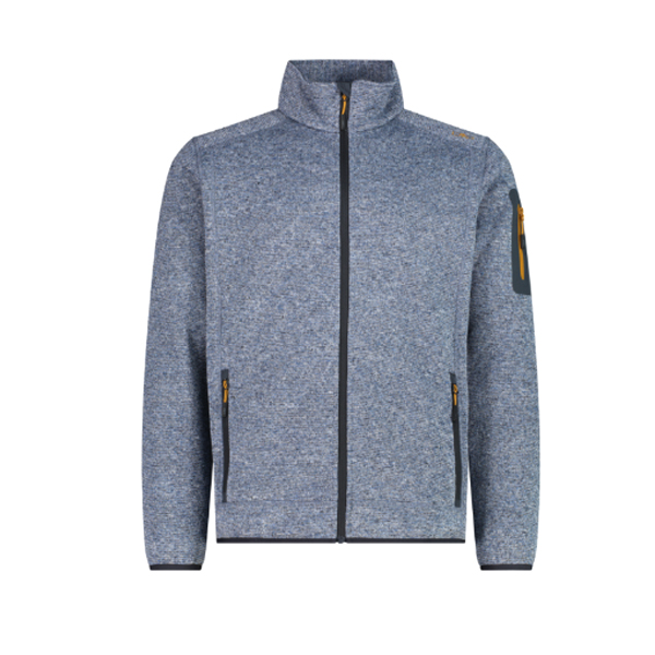 KNITTED MELANGE FLEECE JACKET - CAMPAGNOLO