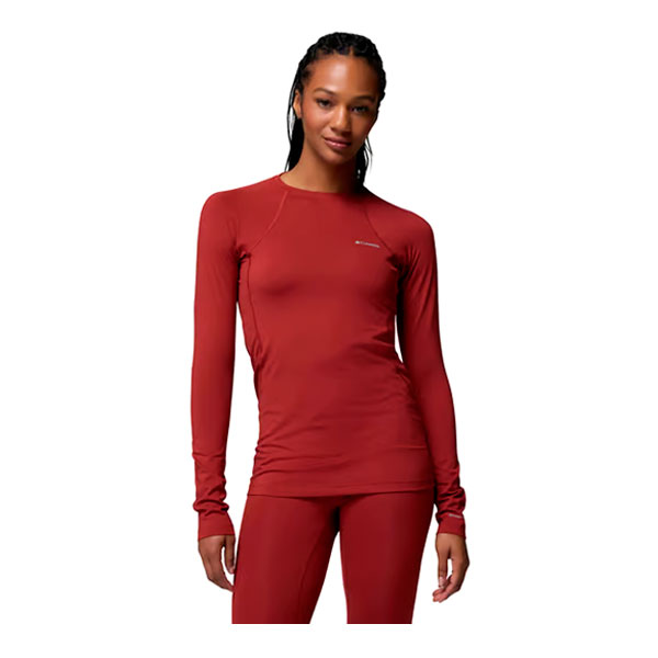 W MIDWEIGHT STRECH LONG SLEEVE TOP - COLUMBIA